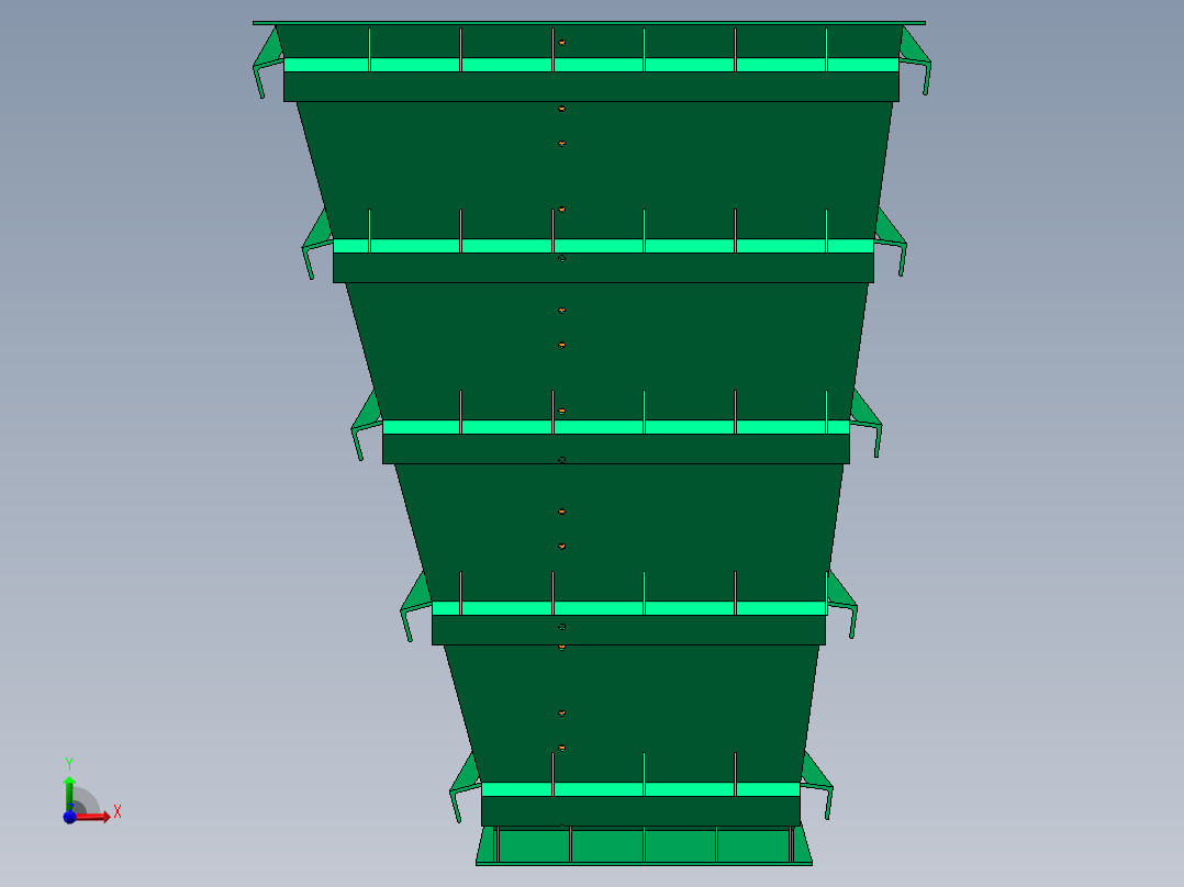 耐磨原料仓前视图