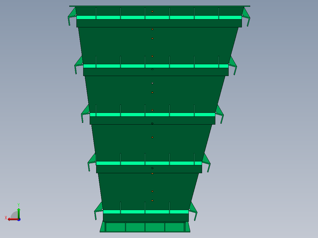 耐磨原料仓后视图