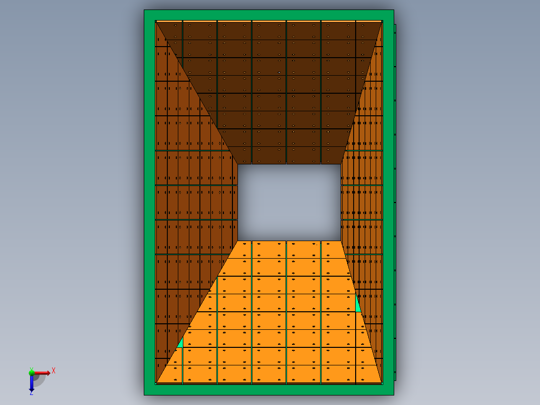 耐磨原料仓俯视图