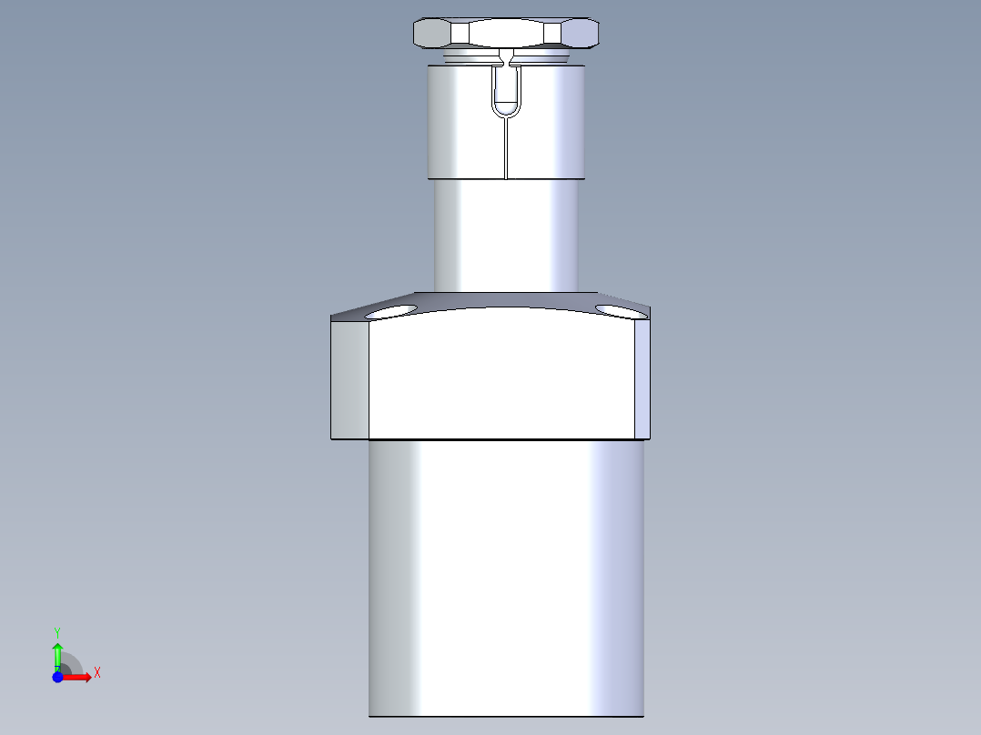 KOSMEKLHA1050-SR-Q25多系列多零件图纸模型前视图