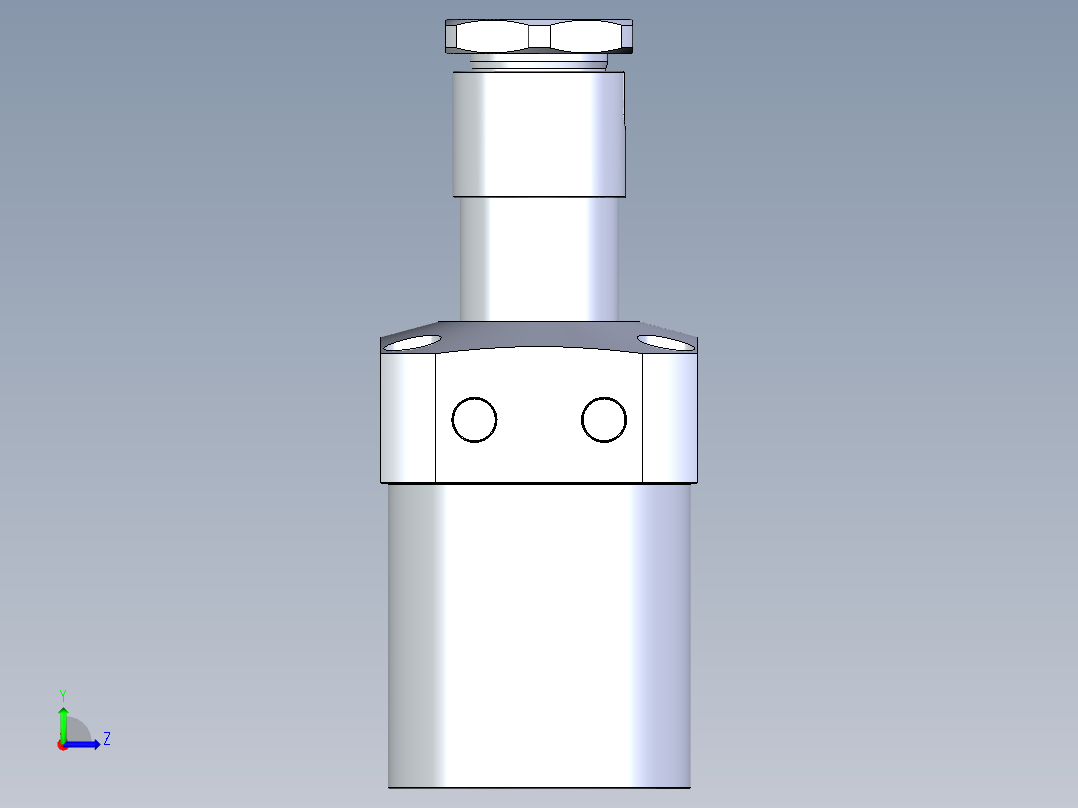 KOSMEKLHA1050-SR-Q25多系列多零件图纸模型左视图