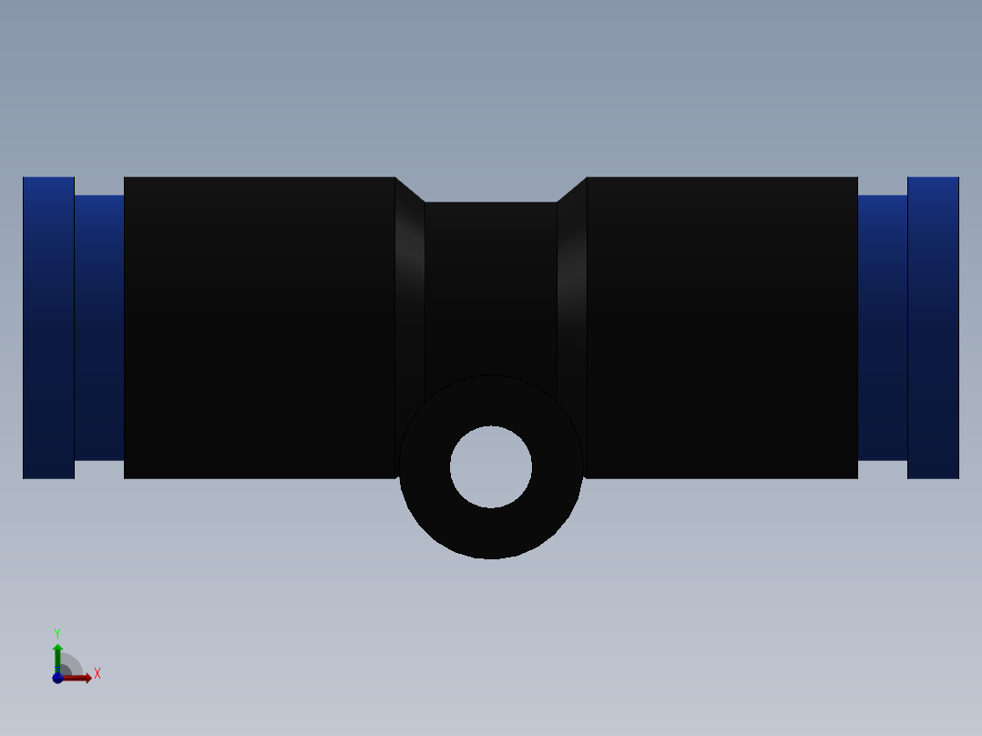 Ø6 - UNIÃO RETA (C00200600)前视图