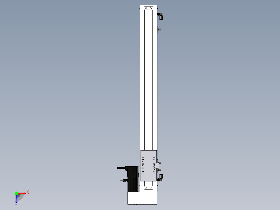 Toyo东佑达直线模组-ECH6-500-BR.igs俯视图