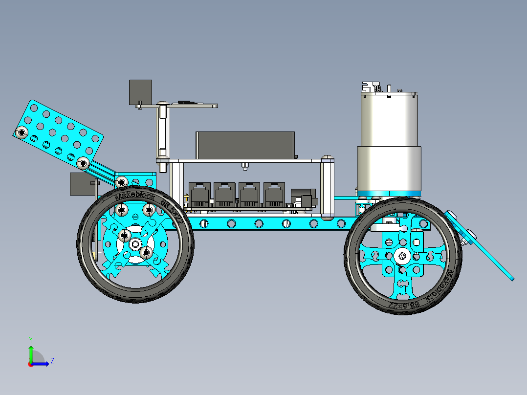 终极机器人套装技能赛车 STP左视图