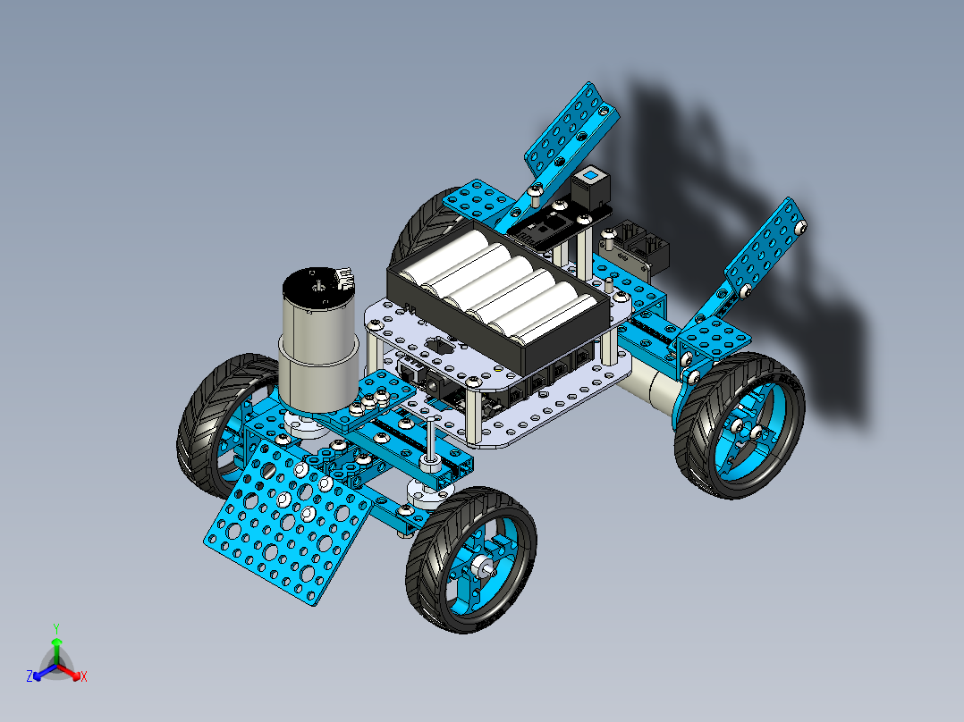 终极机器人套装技能赛车 STP正等轴测图