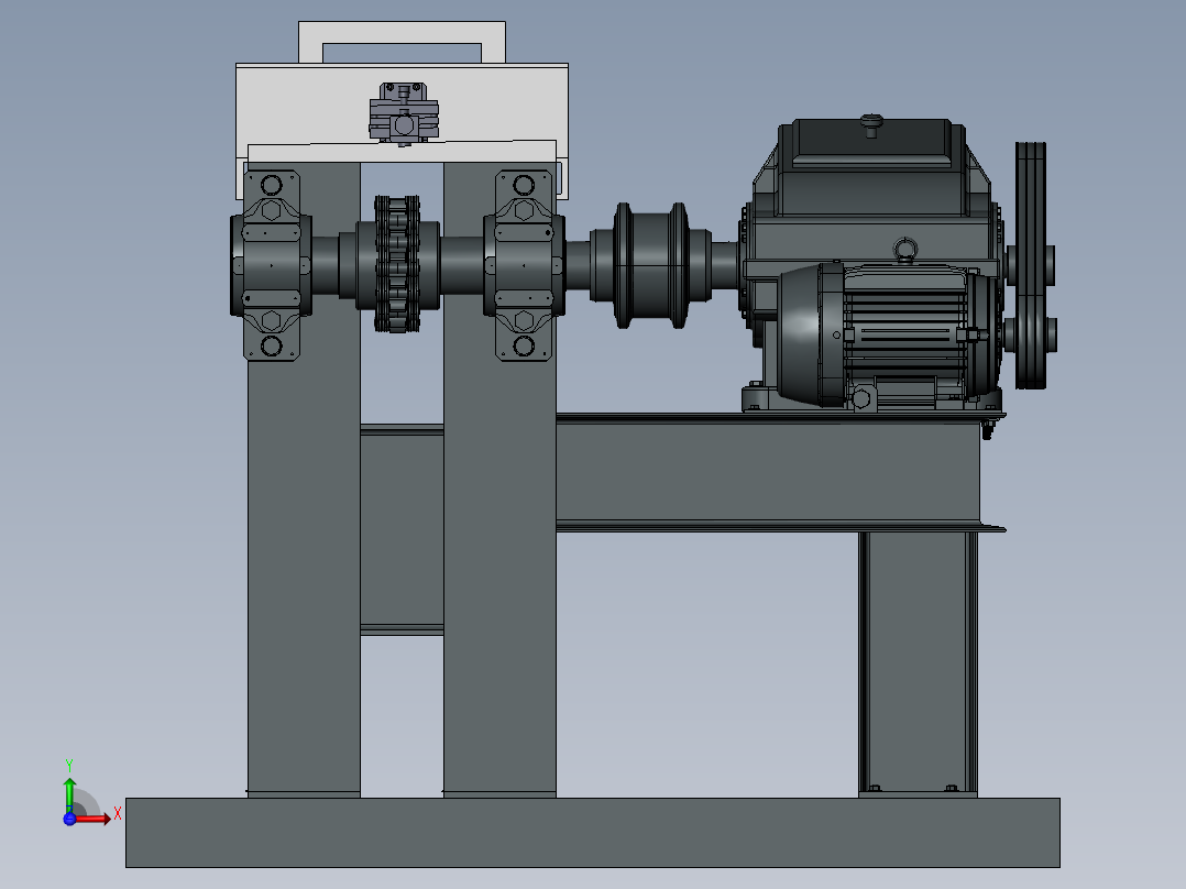 线材拉伸机前视图