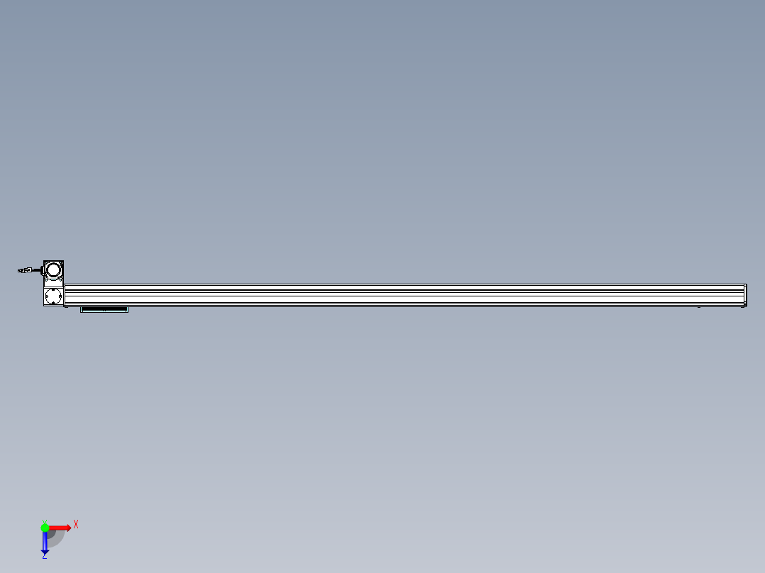 威洛博VBC同步带传动一无尘环境VBC14-L45-S2000-BLD-ZP40-C3俯视图