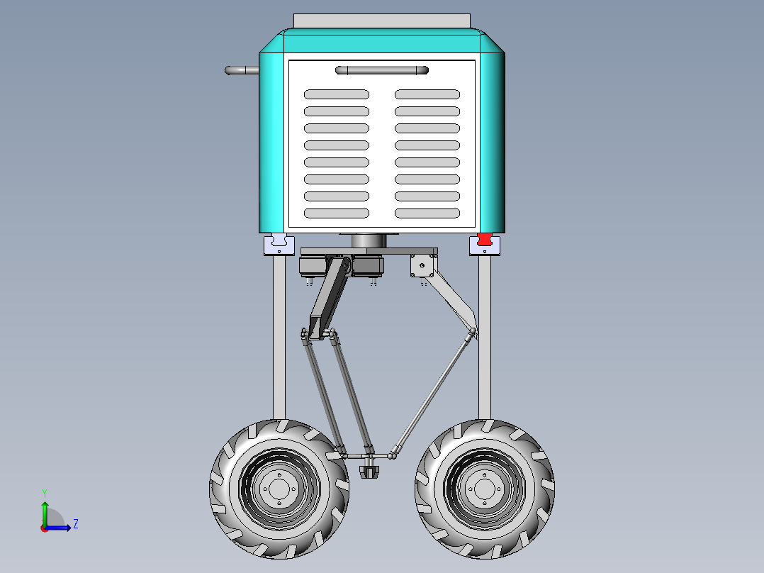 除草机器人左视图