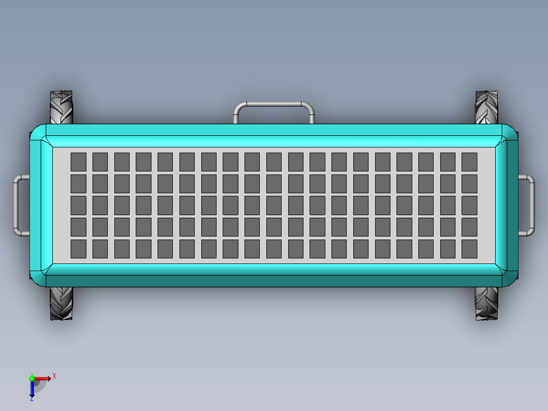 除草机器人俯视图