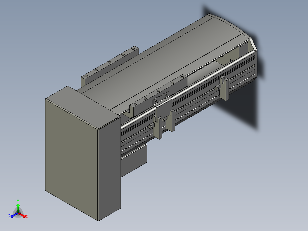 直线模组WG-LHA12-S100-D设计图纸