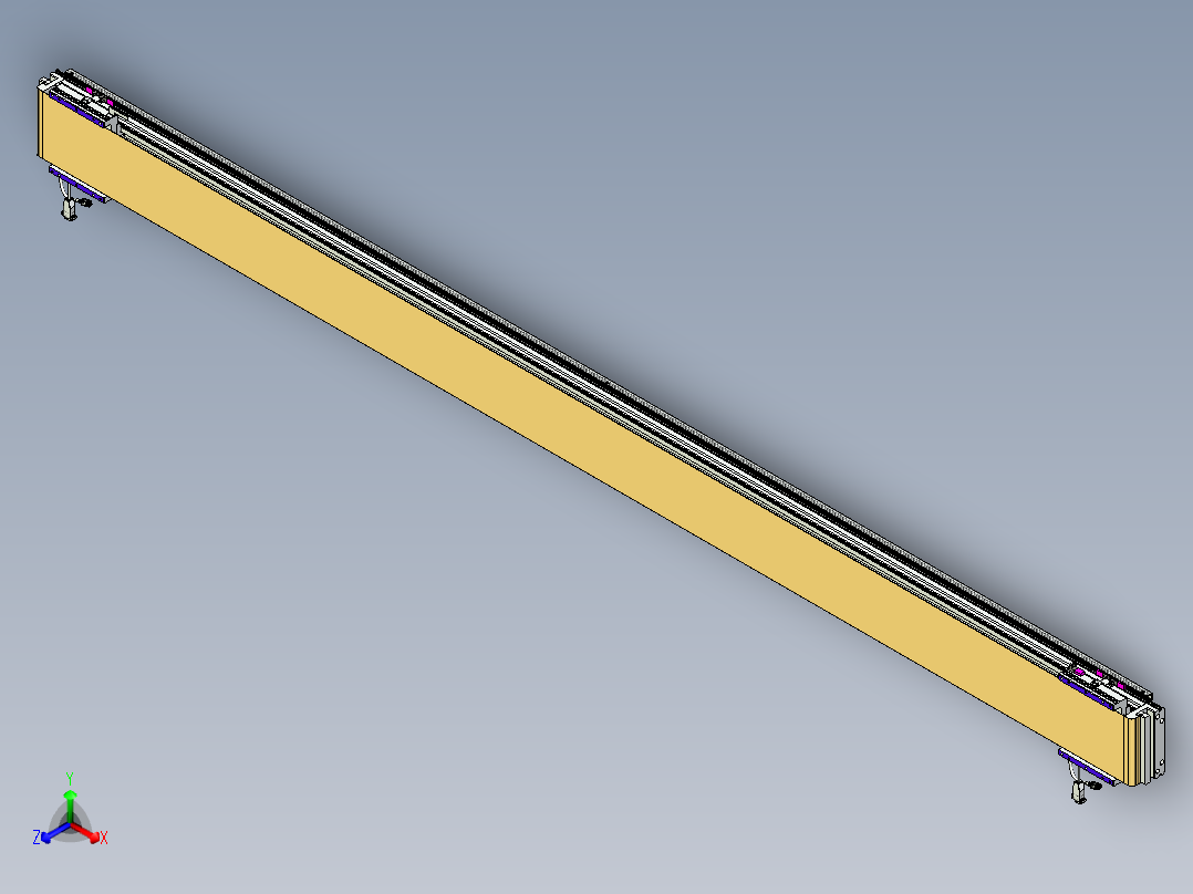 威洛博VL系列直线电机模组-2VL17E2-S2750正等轴测图