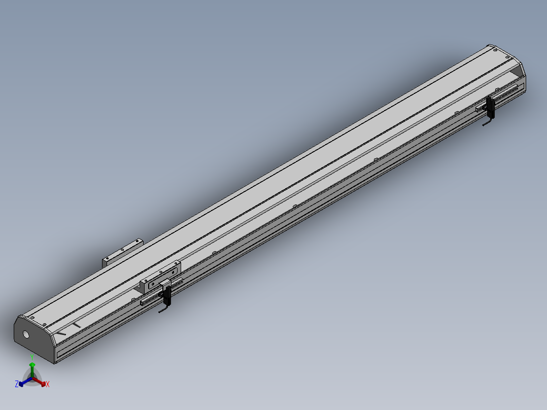 精密模组MY100-T10-800L-M-P10B-C4-C正等轴测图