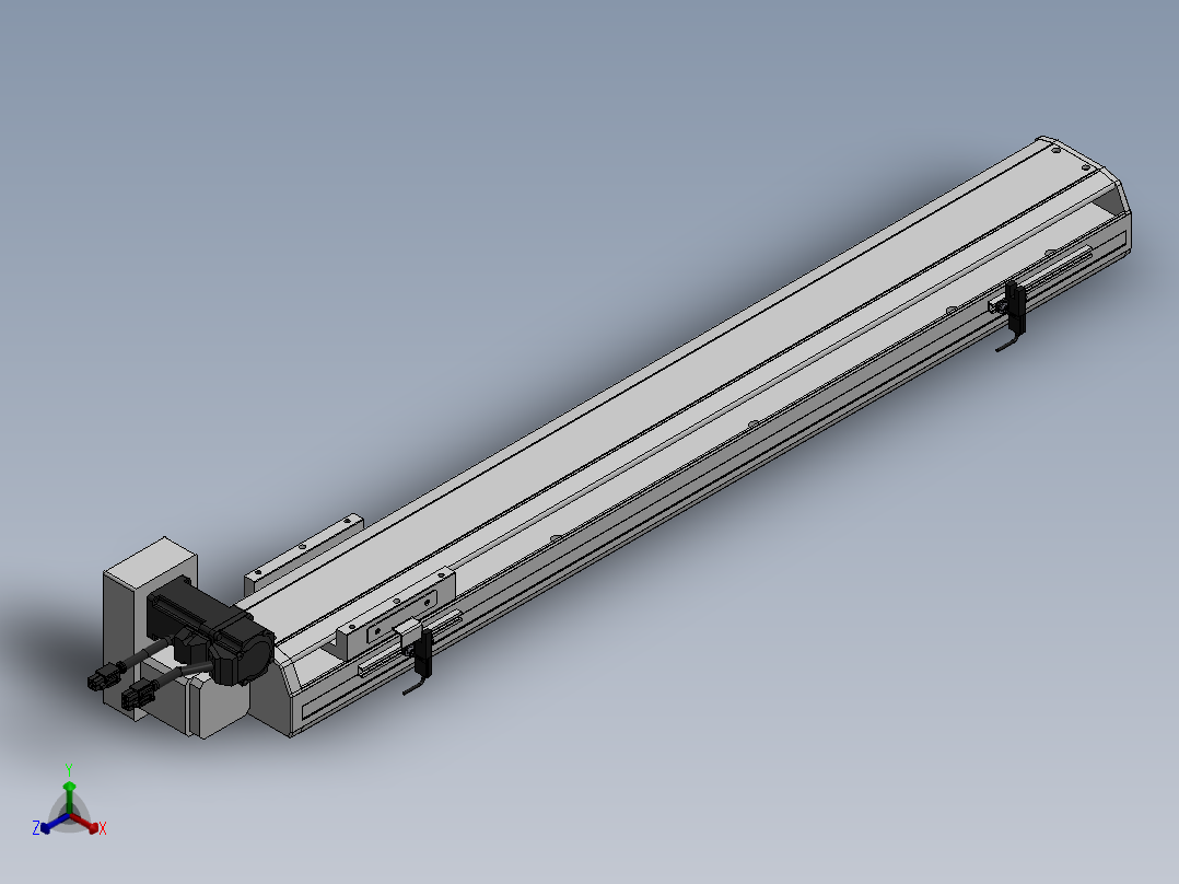 精密模组MT100-L78-600-LU-M10-C4正等轴测图