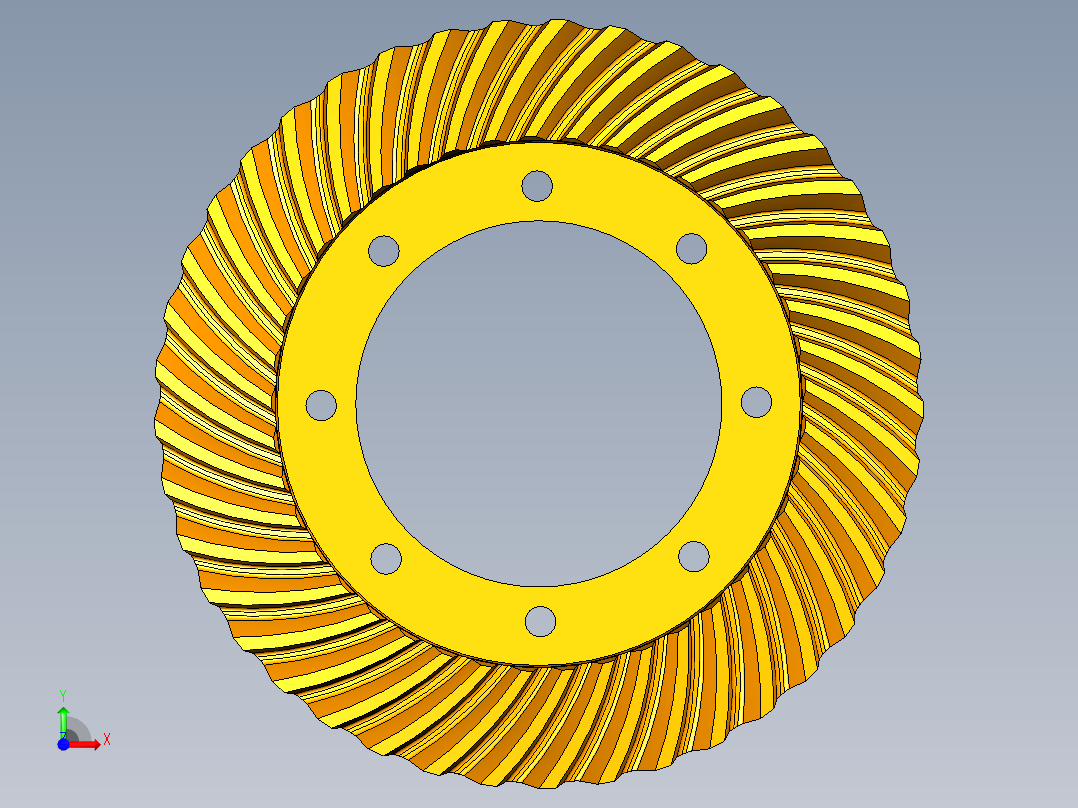 P098-某两吨货车后驱动桥单级主减速器设计及三维UG建模前视图