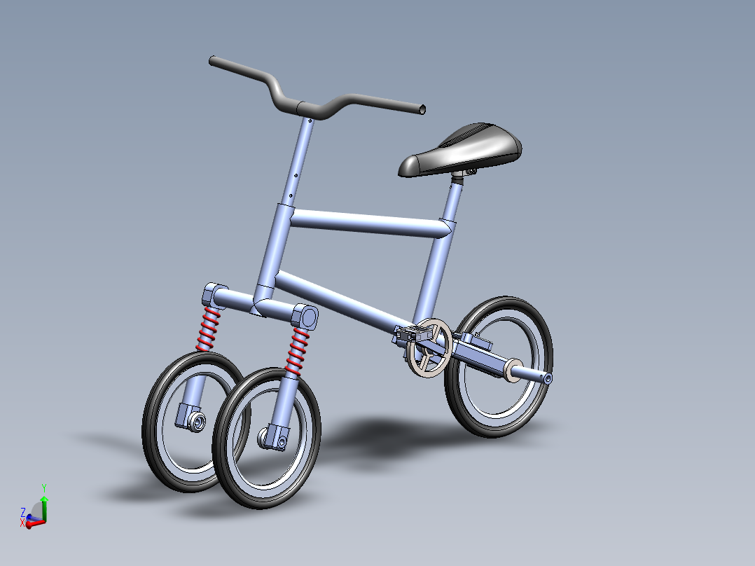 创意脚踏三轮车--sw