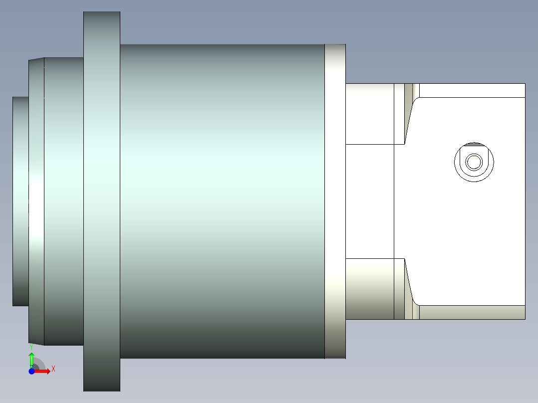 直齿PLH120-L3 14-73-98.43-M6.stp前视图