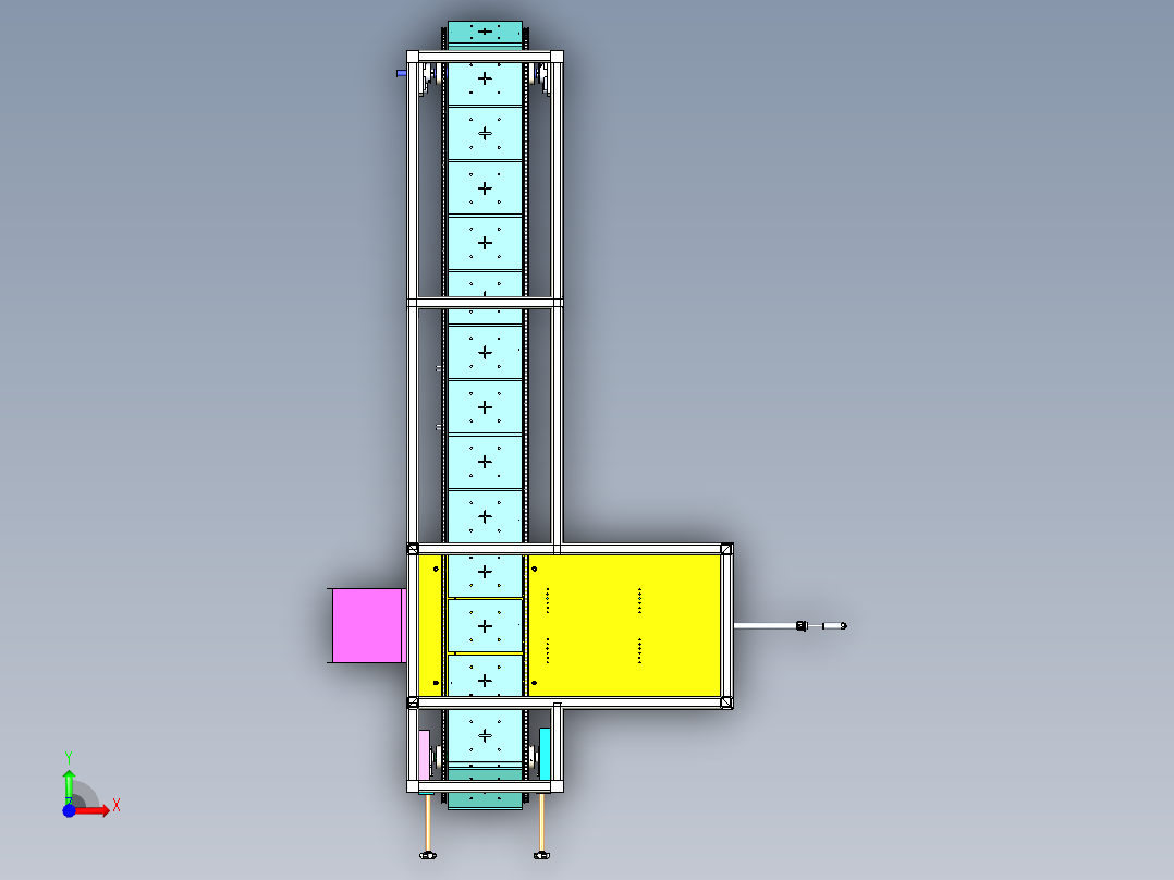 手机键冲切机x_t前视图