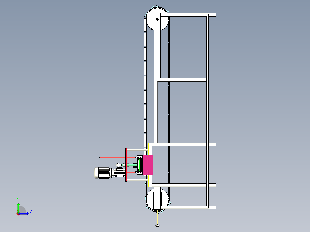 手机键冲切机x_t左视图