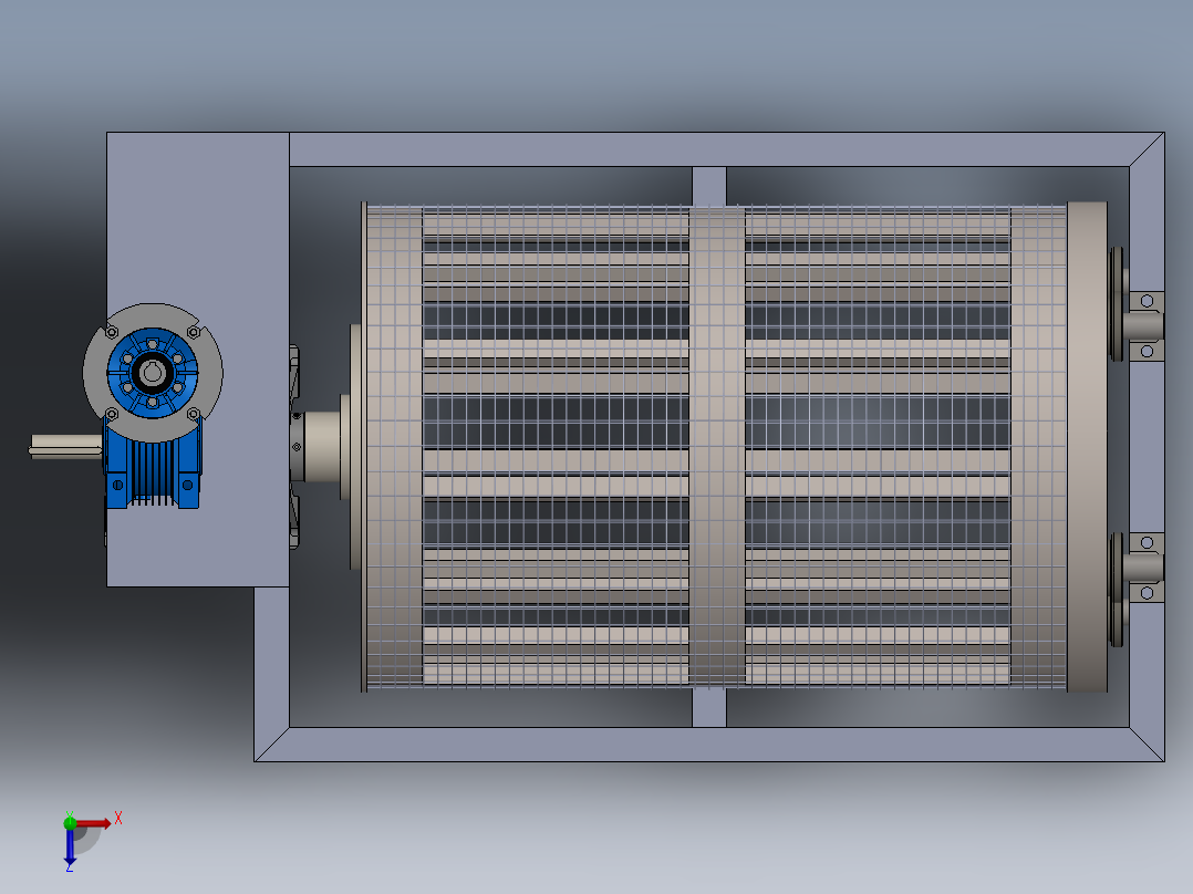 螺旋藻过滤机sw21可编辑俯视图
