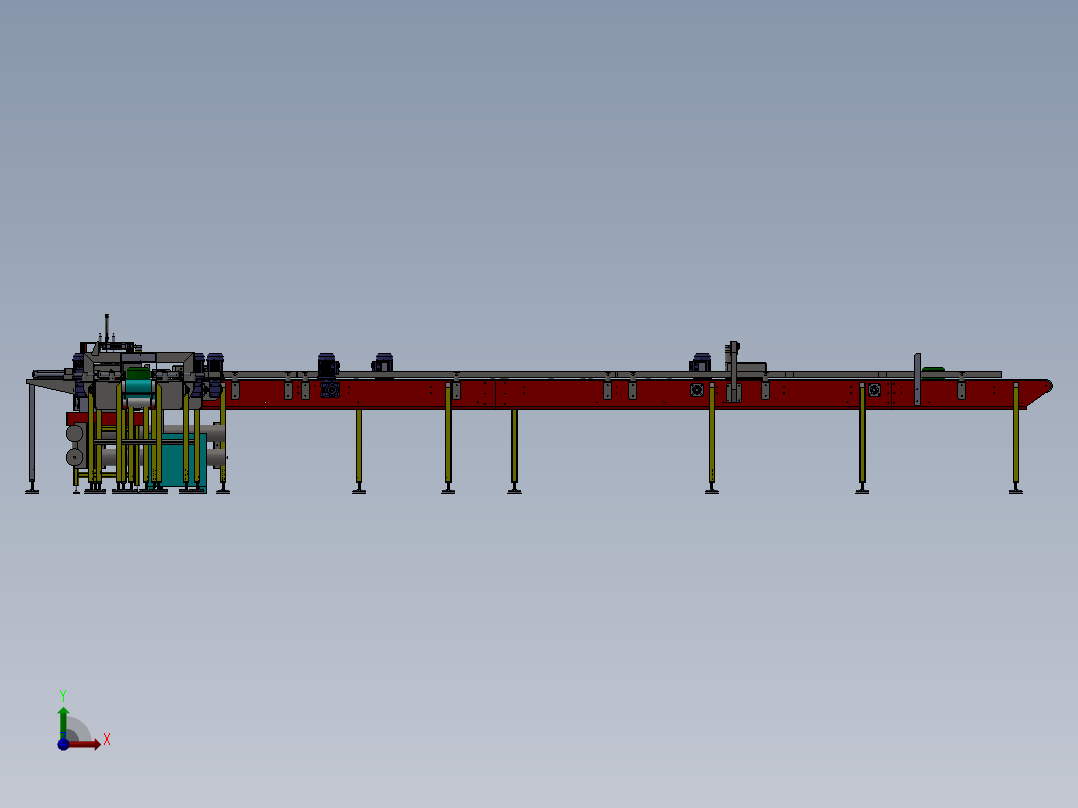 学生食堂不锈钢餐盘自动清洗设备sw17可编辑前视图