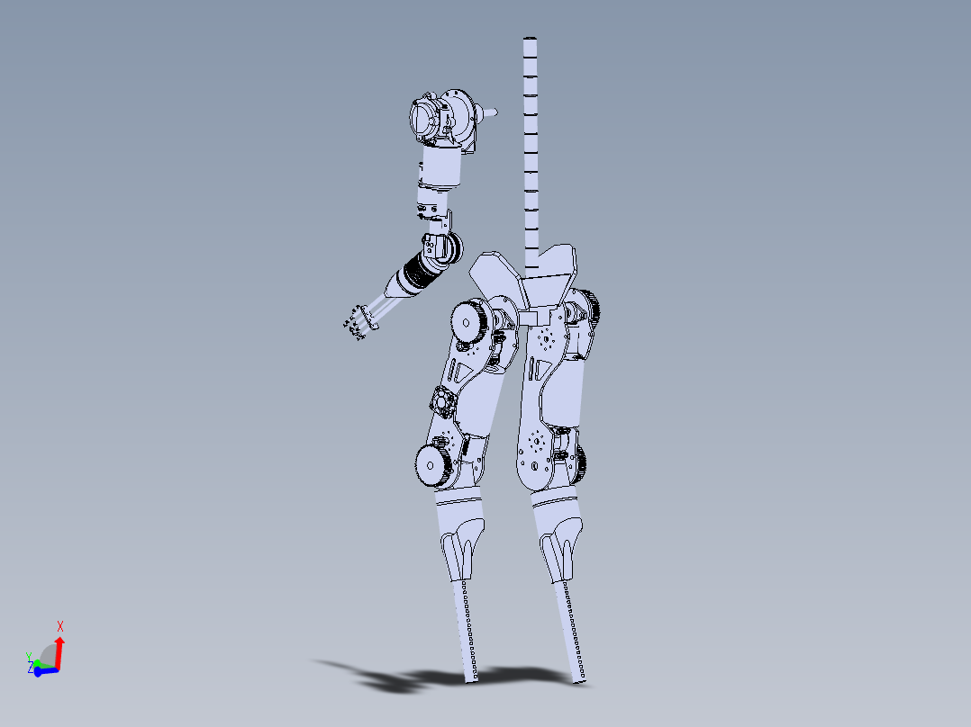 Stinger人形机器人<span style='color: red'>机械</span><span style='color: red'>腿</span><span style='color: red'>结构</span>3D图纸 STEP格式