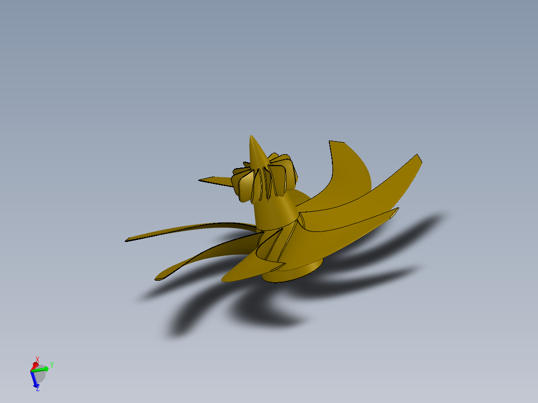 潜艇<span style='color: red'>推进器</span><span style='color: red'>螺旋桨</span>3D<span style='color: red'>图纸</span>