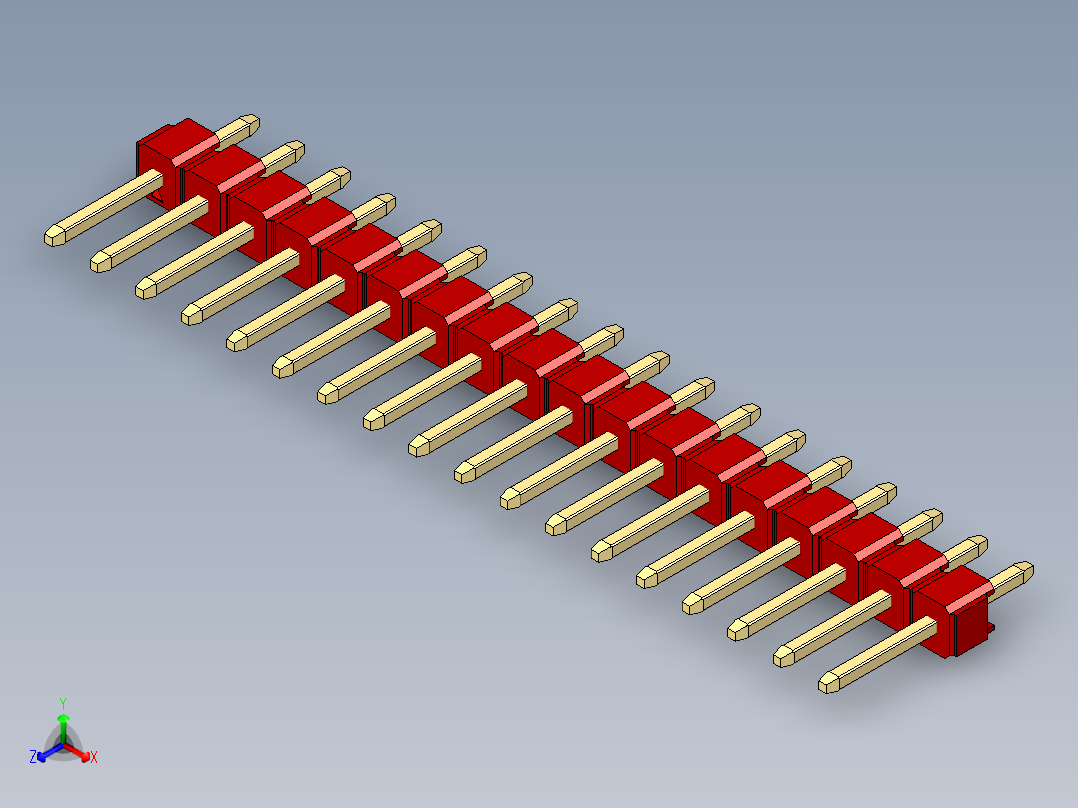 彩色公头100mil（2.54mm）系列-DS1021_red_1x18p_100mil_Type1_rev1.0