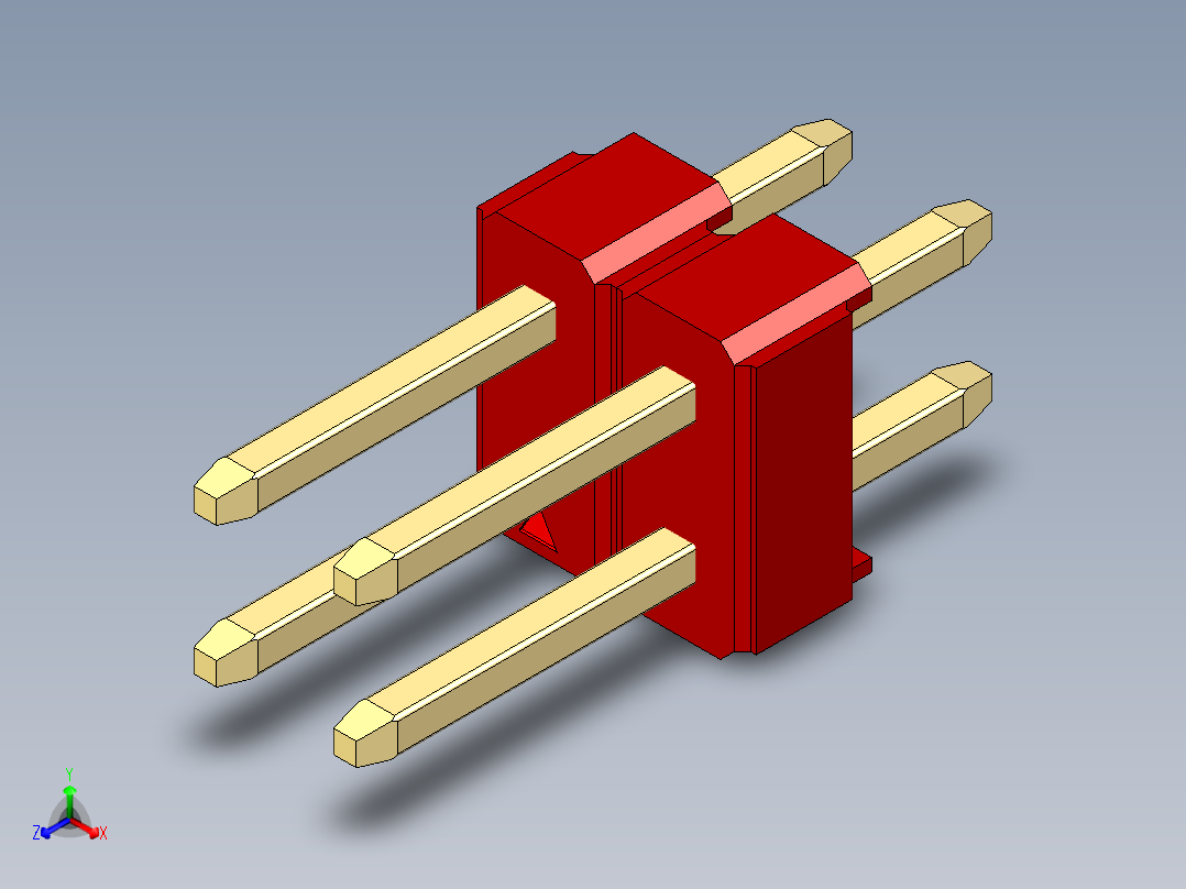 彩色公头100mil（2.54mm）系列-DS1021_red_2x02p_100mil_Type1_rev1.0