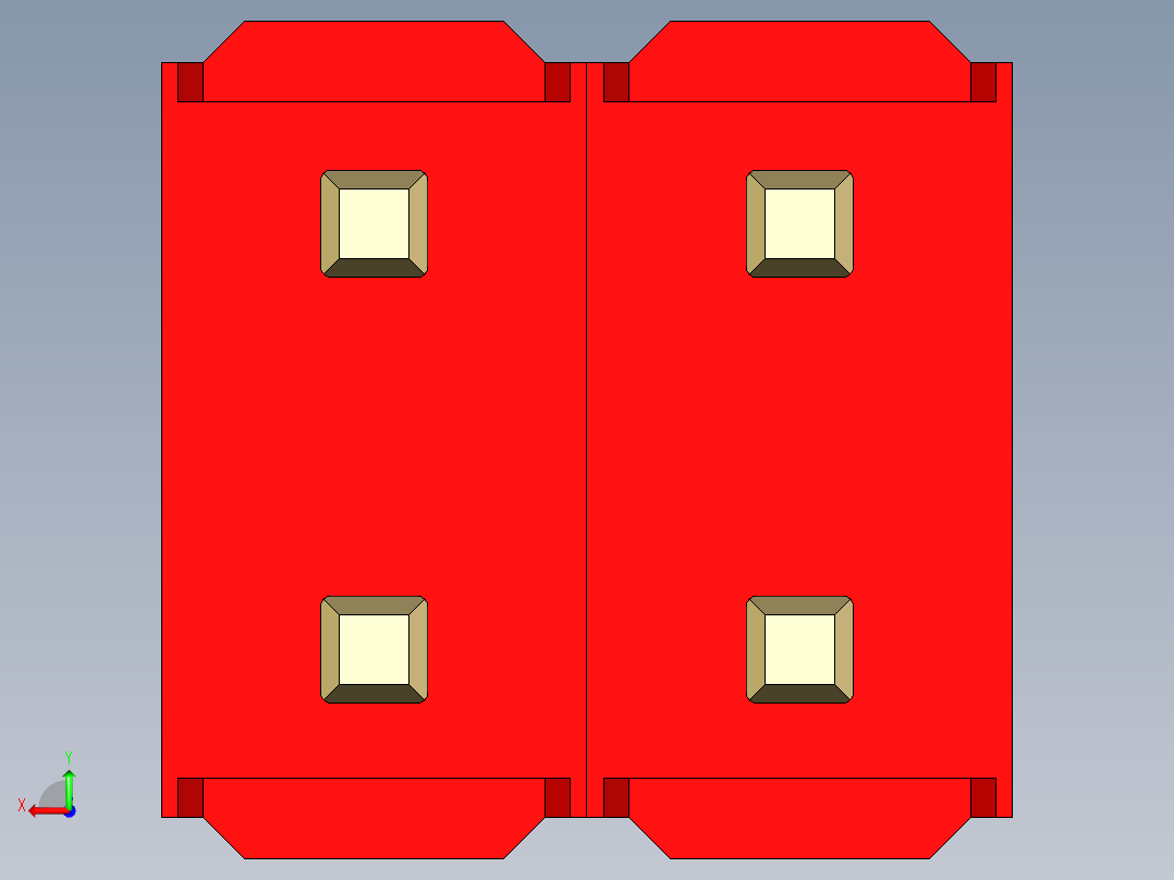 彩色公头100mil（2.54mm）系列-DS1021_red_2x02p_100mil_Type1_rev1.0后视图