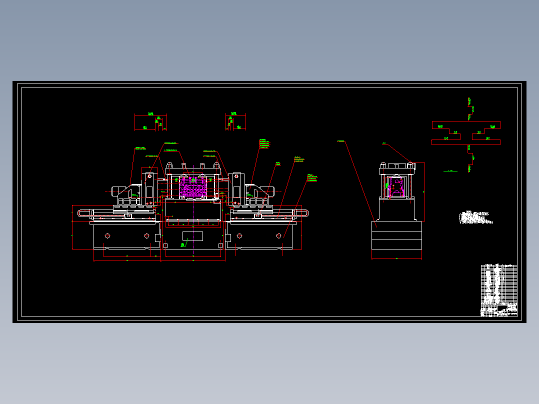 组合专机-102机体齿飞面孔双卧多轴组合<span style='color: red'>机床</span>及CAD设计1