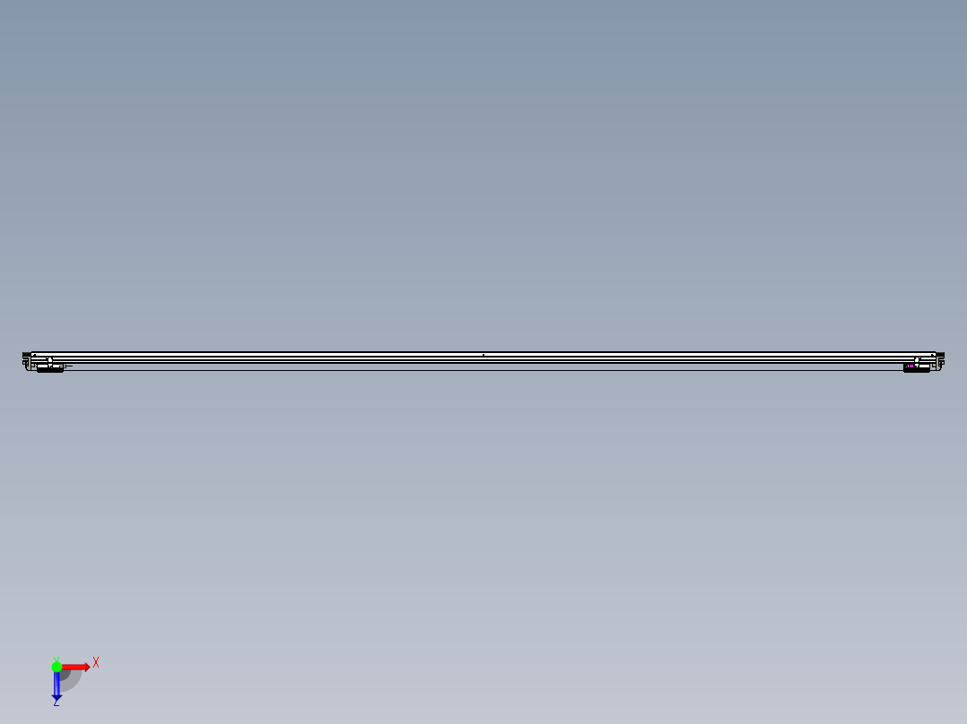 威洛博VL系列直线电机模组-2VL14S1-S3550俯视图