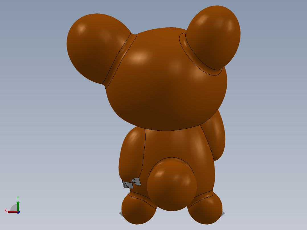 口袋妖怪-泰迪乌尔萨后视图