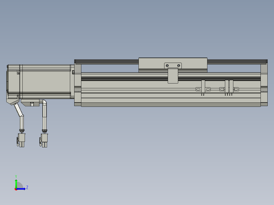 东锦丝杆传动-直线滑台模组DH120-C-50-BC-P400W-C3左视图
