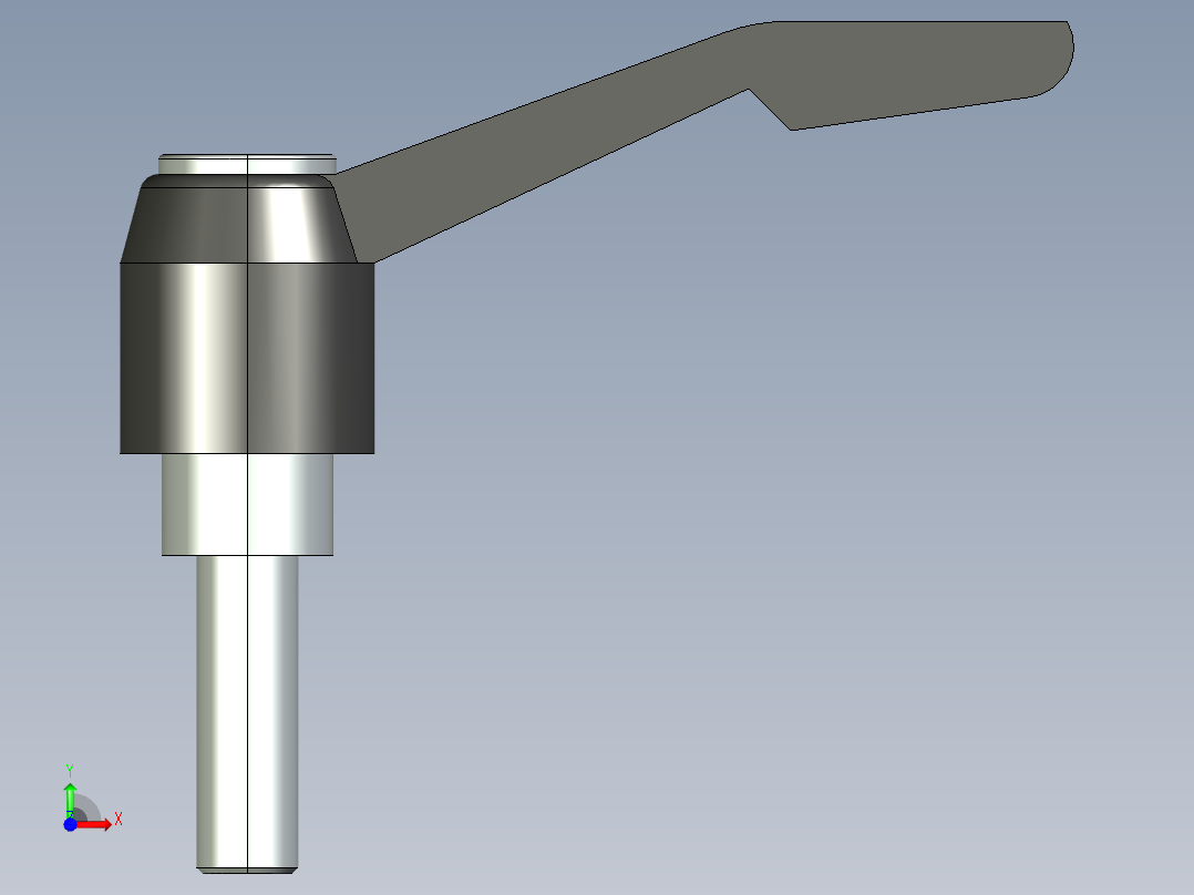 型材-KJN M8X25 CLAMPING LEVER KJN516544前视图