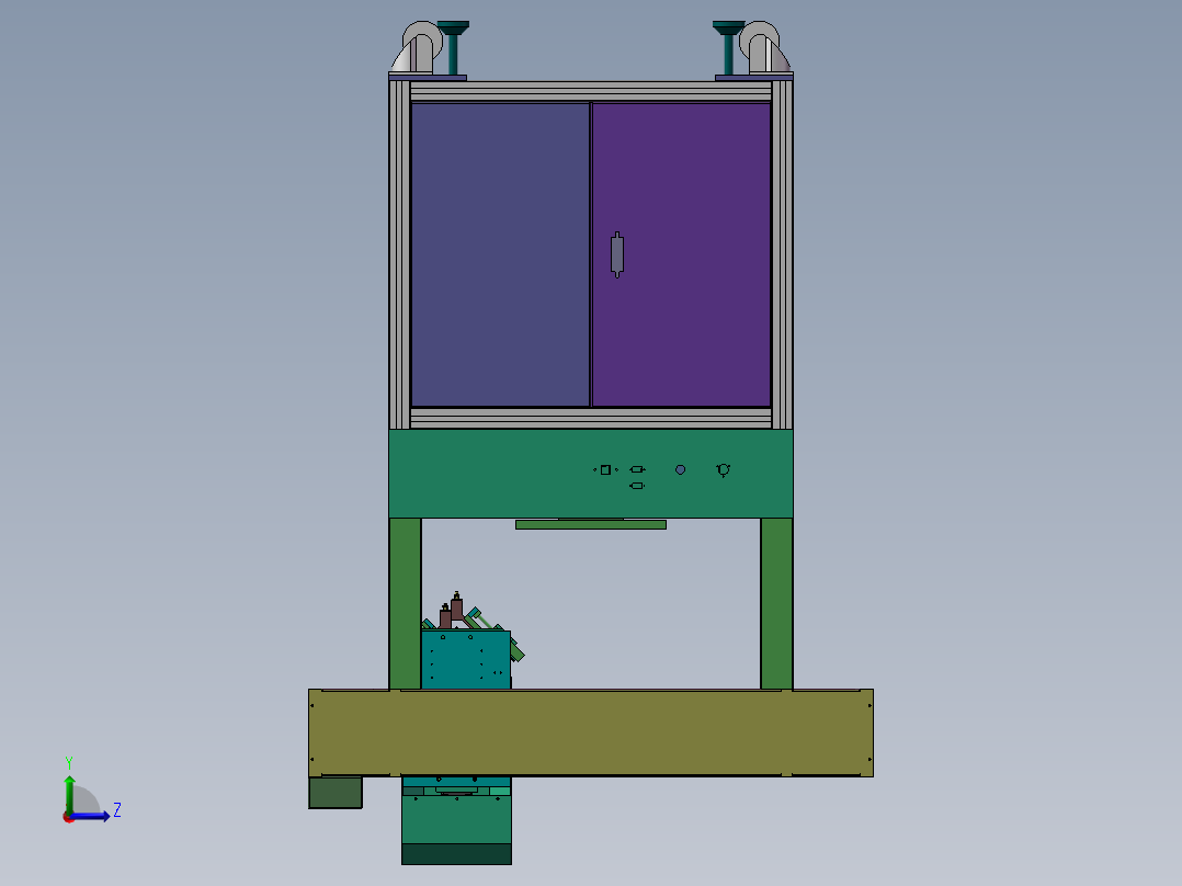 自动锁螺丝机（电子行业）左视图