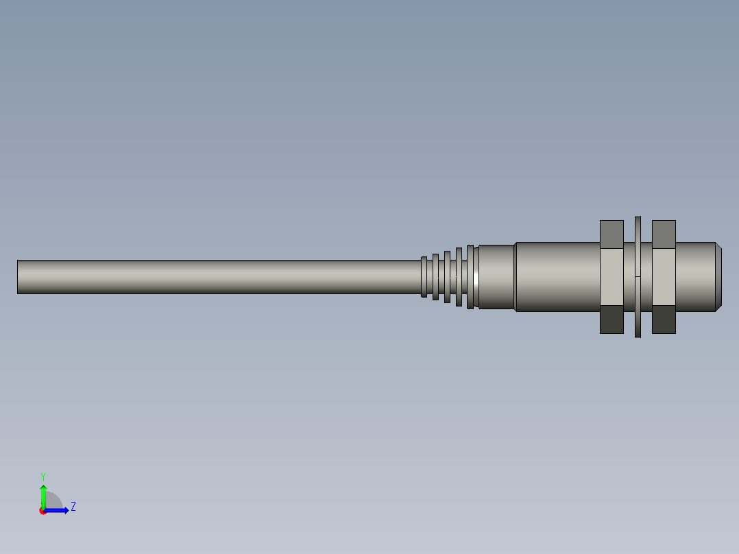 基恩士EV-12M_kc图纸模型左视图