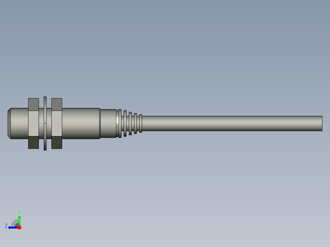 基恩士EV-12M_kc图纸模型右视图