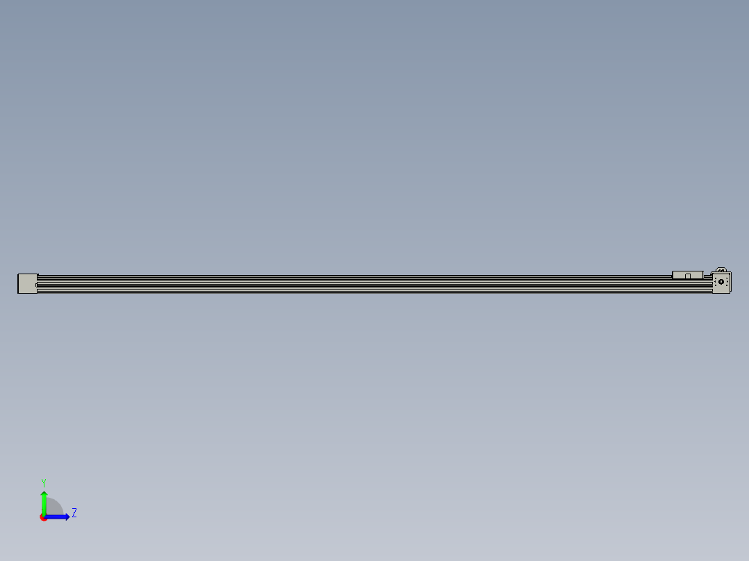 威洛博直线电机模组EB4-L80-S1800-L-57-MS3左视图