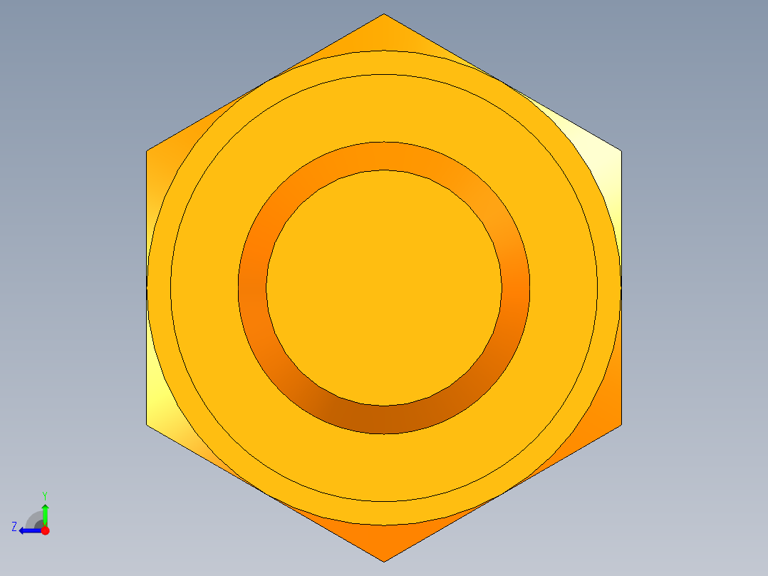 六边形夹具M8右视图