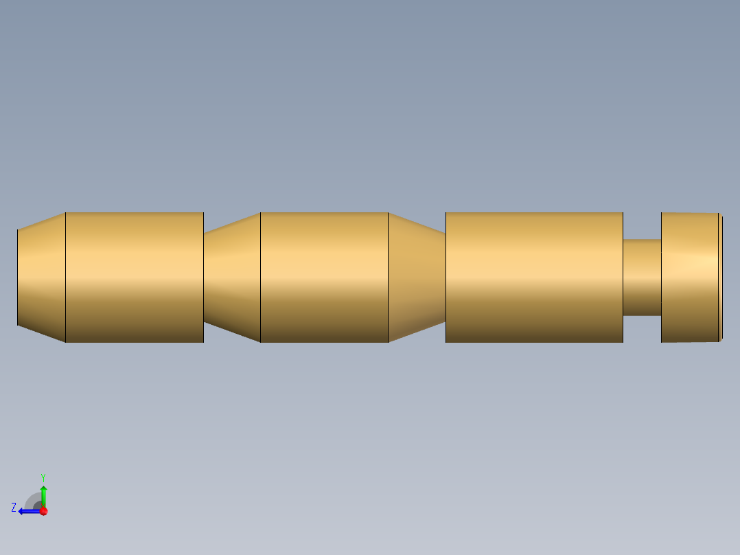 锌合金铰链轴心右视图