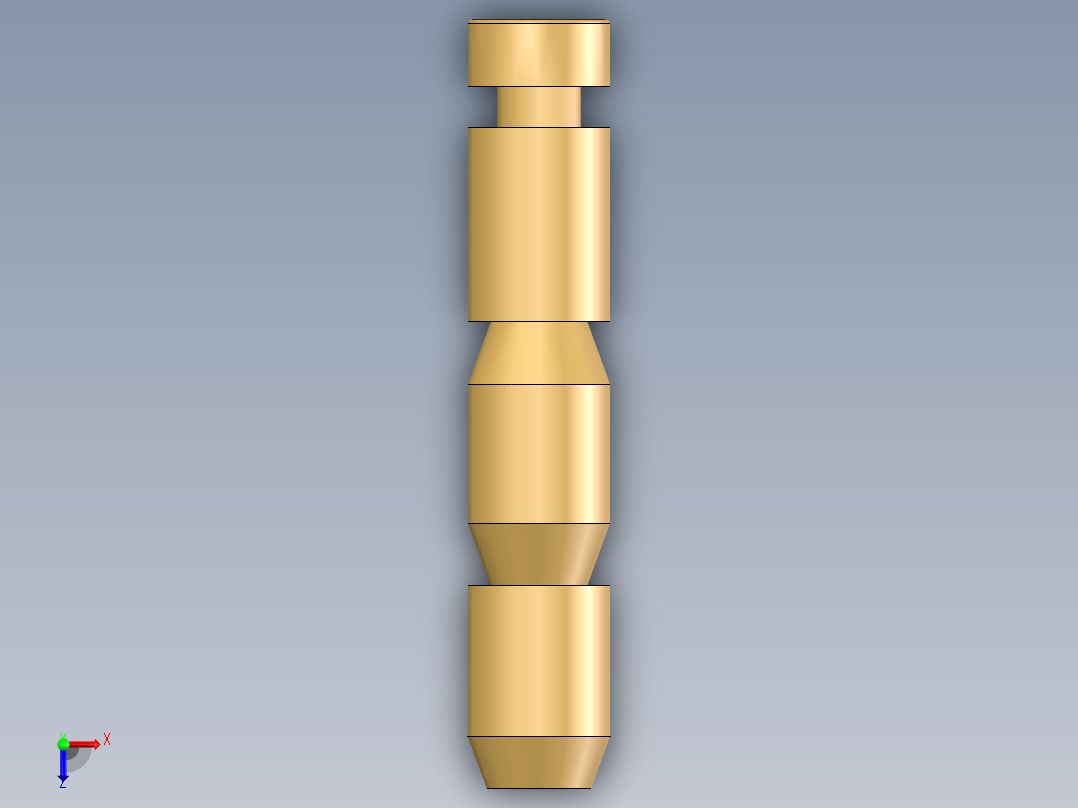 锌合金铰链轴心俯视图