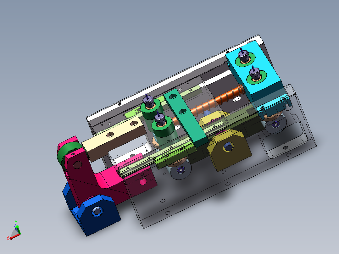 带定位针的机械拉料装置sw18可编辑