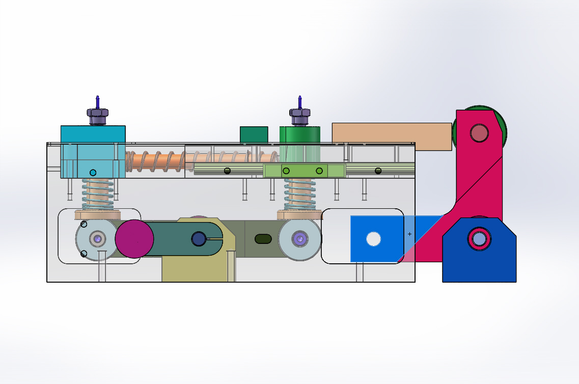 带定位针的机械拉料装置sw18可编辑