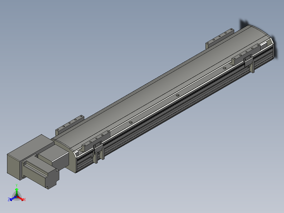 直线模组WG-LHB12-S600-BL设计图纸