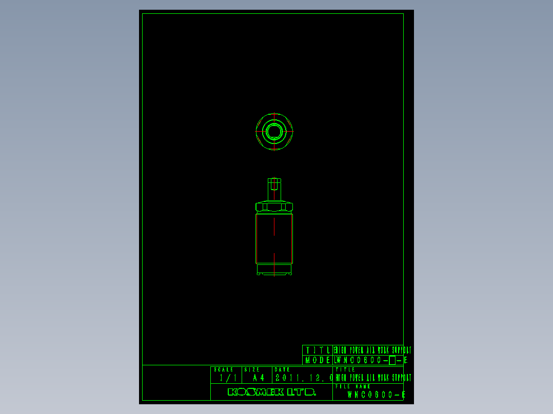 KOSMEKWNC0600-E多系列多零件图纸模型多系列多零件图纸模型