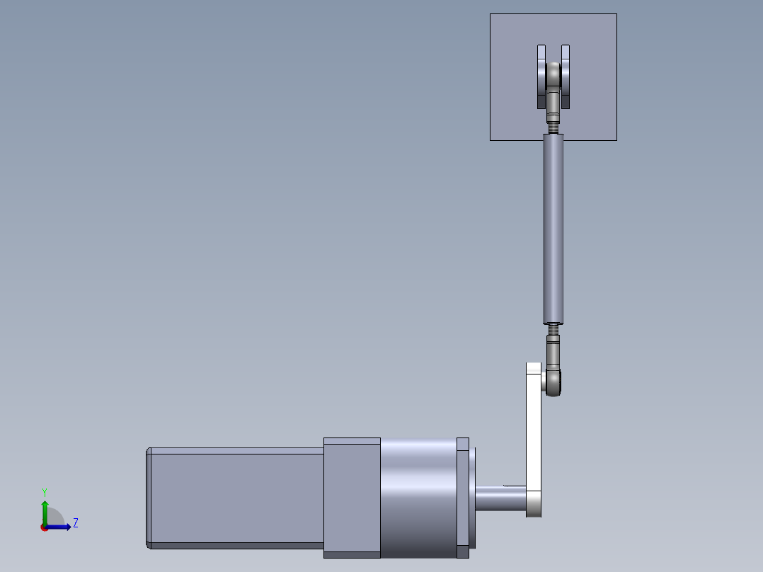 曲柄机构左视图