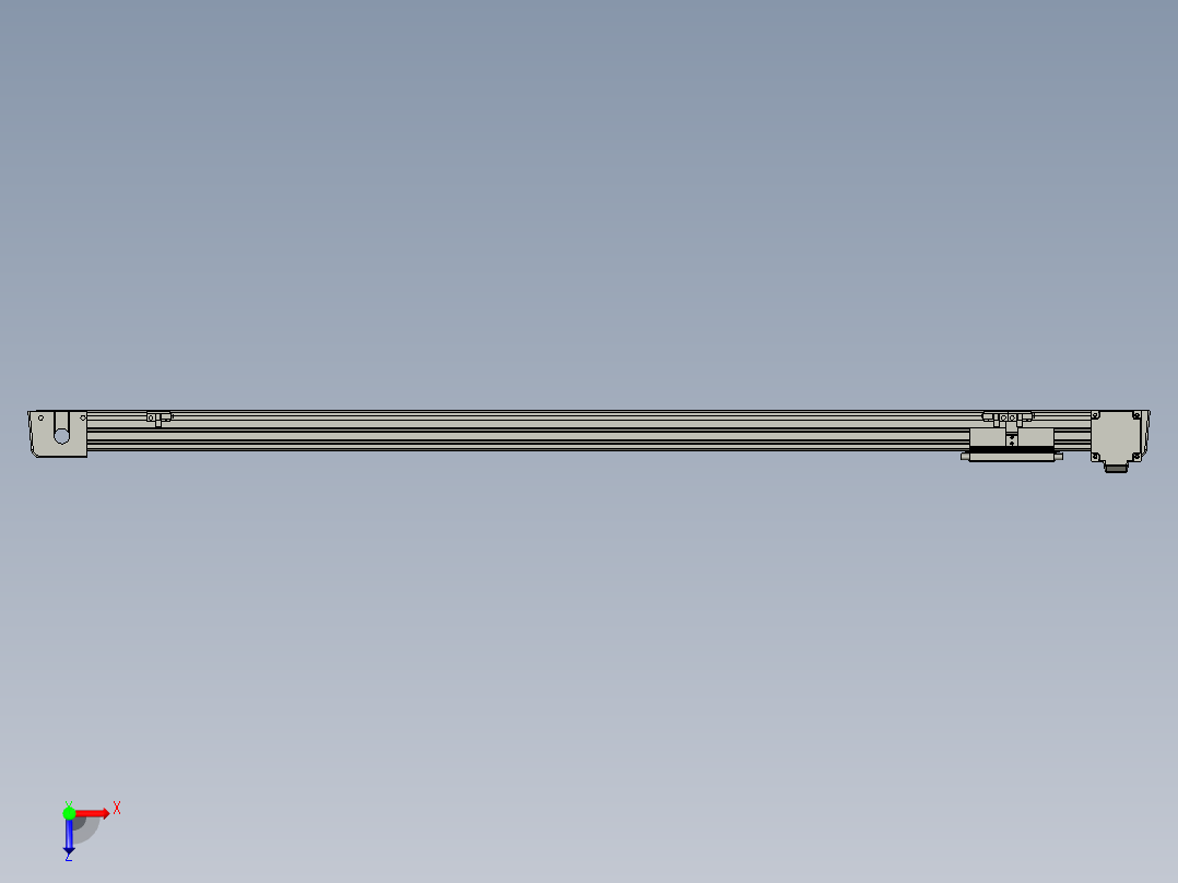 威洛博LB.GB同步带传动--欧规系列EBF5-L11-S1000-BL-P20-C4俯视图
