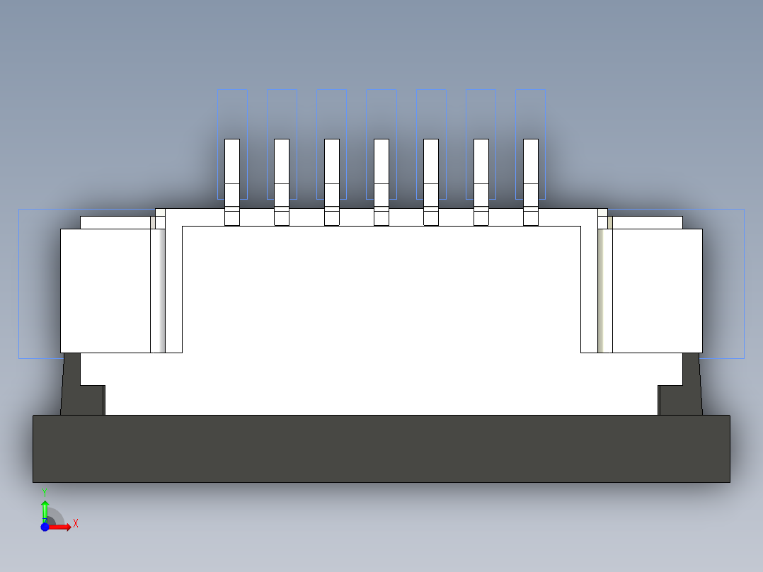 连接器 SM-FFC3B05-07-T前视图
