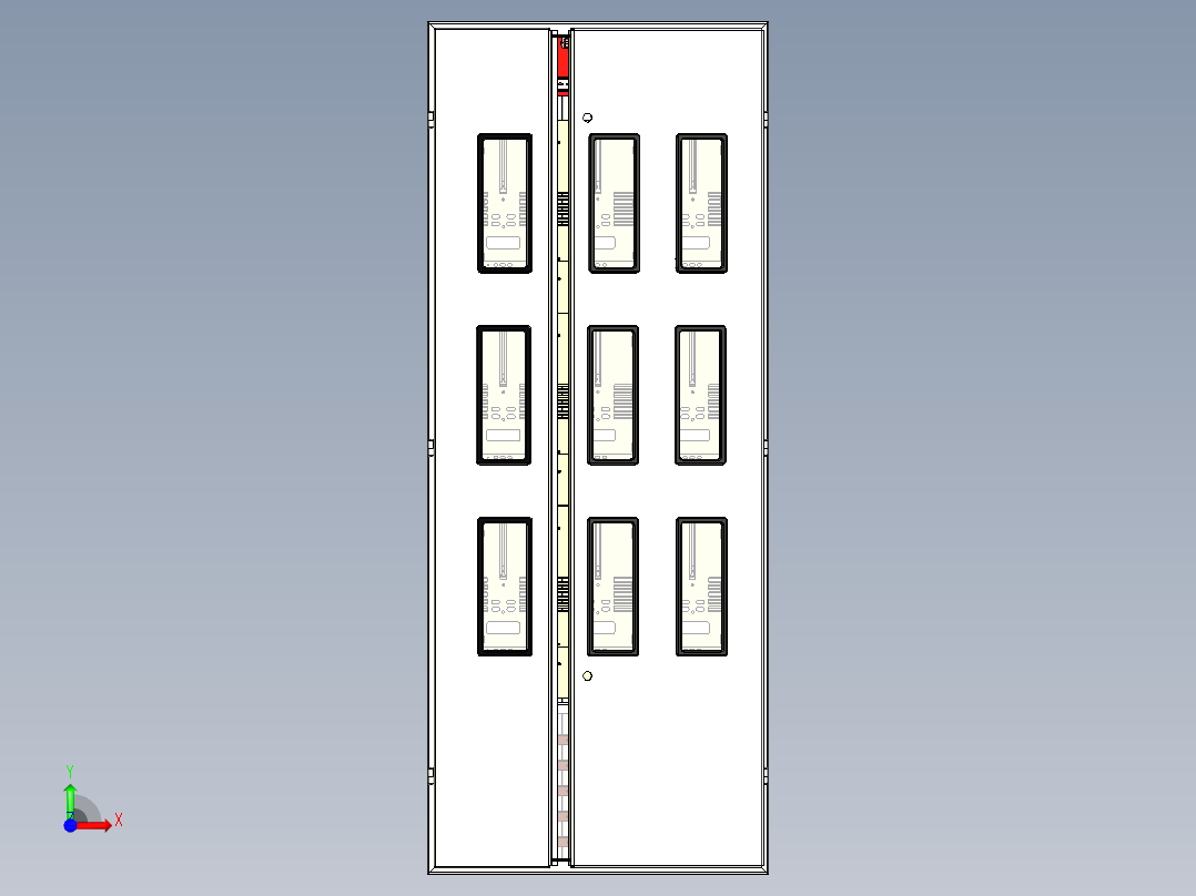 电器柜 电控柜 (102) 机械设计素材前视图