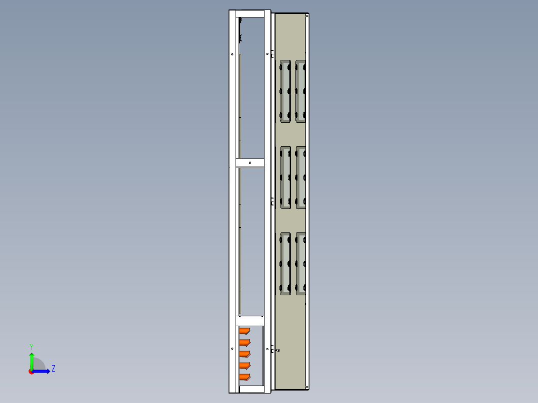 电器柜 电控柜 (102) 机械设计素材左视图